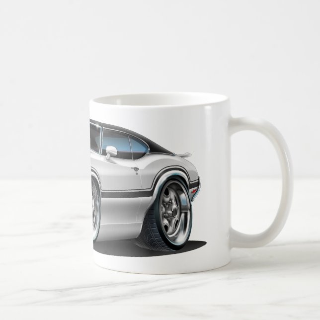 Taza De Café Coche del blanco del machete 442 de Olds (Derecha)