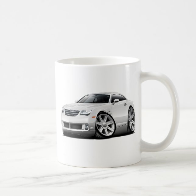 Taza De Café Coche del blanco del tiroteo (Derecha)