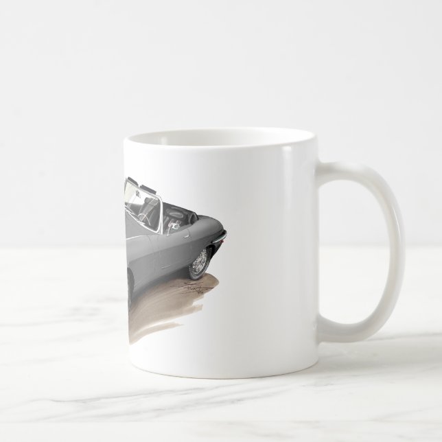 Taza De Café Coche del gris de Jaguar XKE (Derecha)