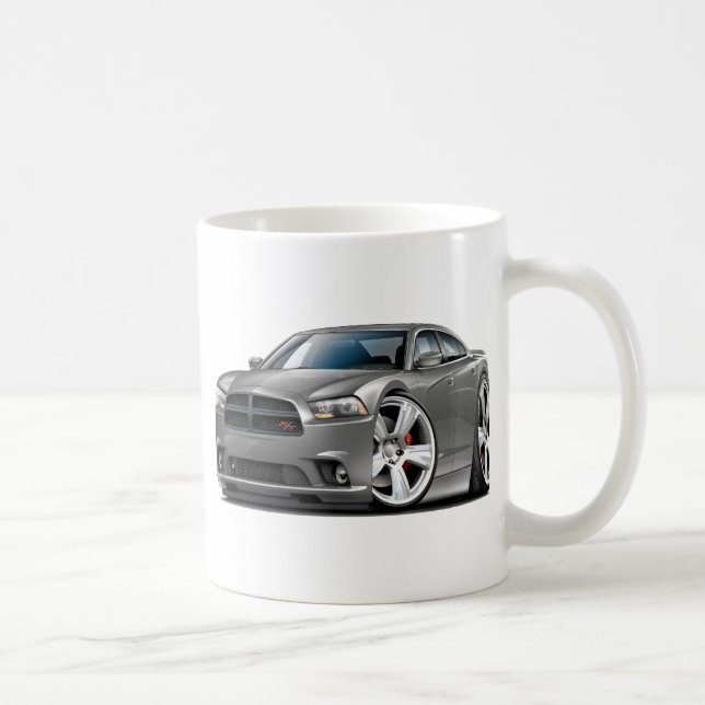 Taza De Café Coche del gris del RT del cargador de Dodge (Derecha)
