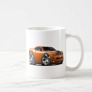 Taza De Café Coche del naranja del desafiador de Dodge