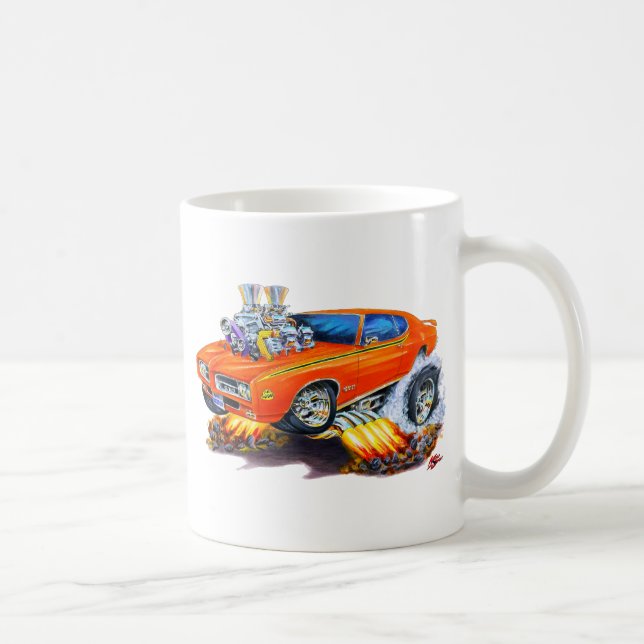 Taza De Café Coche del naranja del juez de 1969 GTO (Derecha)