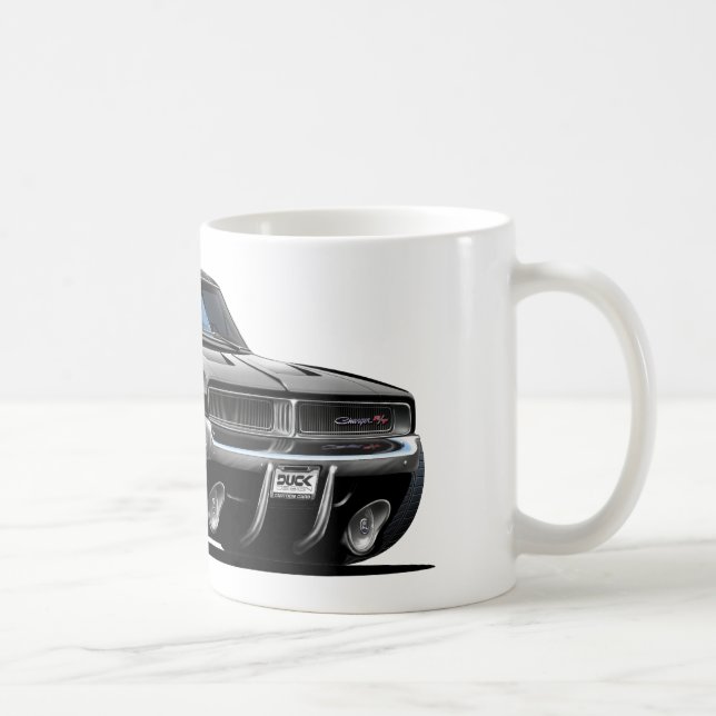 Taza De Café Coche del negro del cargador de Dodge (Derecha)