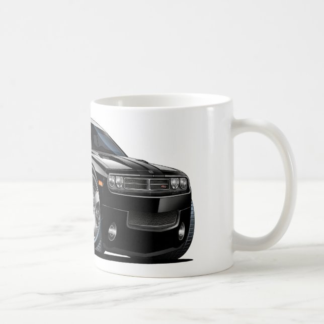 Taza De Café Coche del negro del desafiador de Dodge (Derecha)