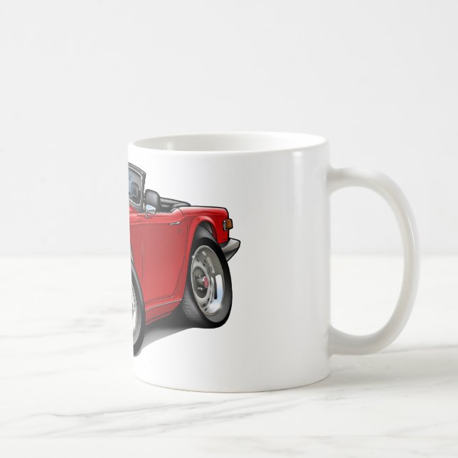 Taza De Café Coche del rojo de Triumph TR6 (Derecha)