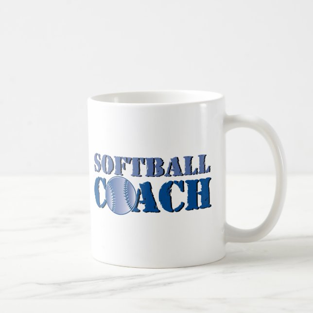 Taza De Café Coche del softball (Derecha)