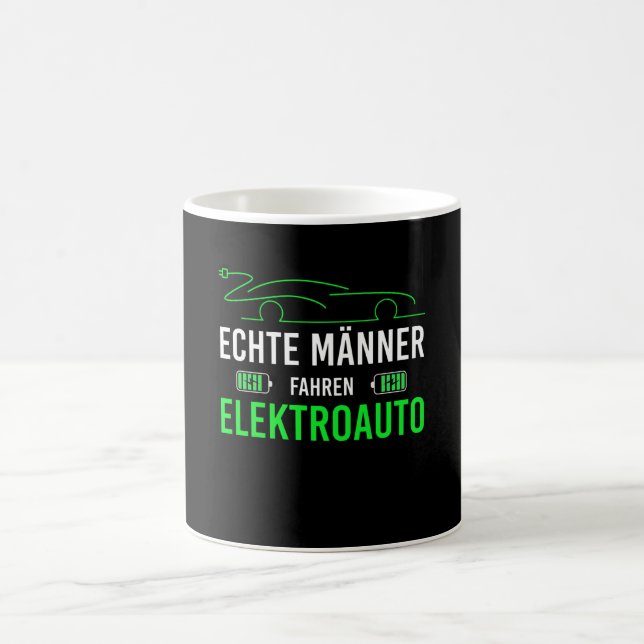 Taza De Café Coche eléctrico Para Hombres De Verdad Conductores (Centro)
