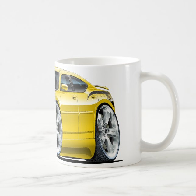 Taza De Café Coche estupendo del amarillo de la abeja del (Derecha)
