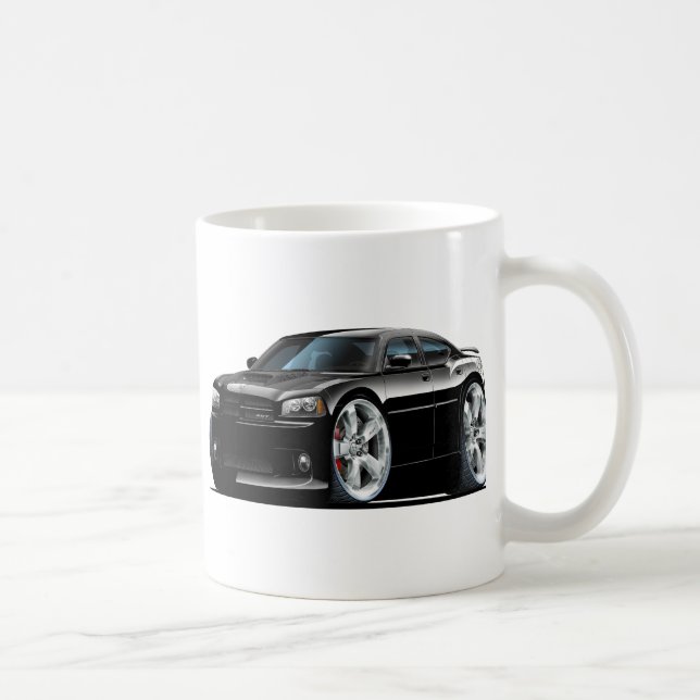Taza De Café Coche estupendo del negro de la abeja del cargador (Derecha)