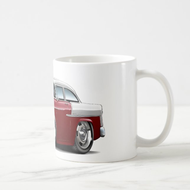 Taza De Café Coche Marrón-Blanco 1955 de Chevy Belair (Derecha)