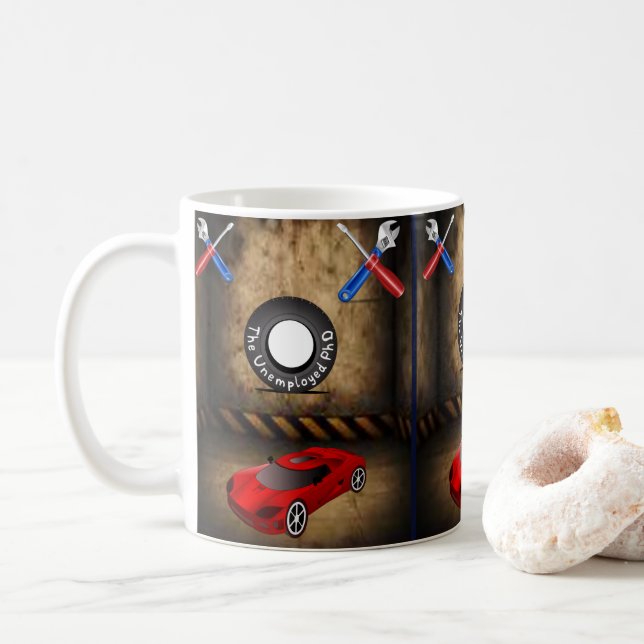 Taza De Café Coche Mug (Con donut)