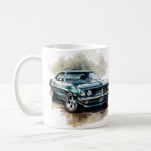 Taza De Café Coche muscular clásico (Izquierda)