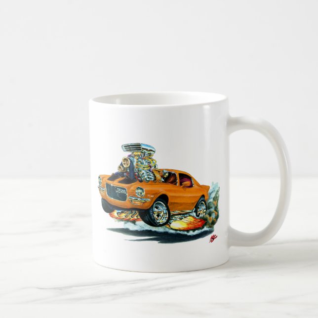 Taza De Café Coche Naranja-Negro 1970-72 de Camaro (Derecha)