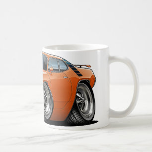 Taza De Café Coche Naranja-Negro 1971-72 del Roadrunner