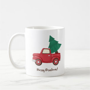 Taza De Café Coche navideño
