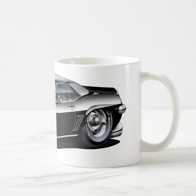 Taza De Café Coche Negro-Blanco 1969 de Camaro (Derecha)
