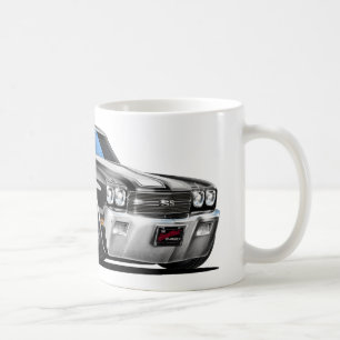 Taza De Café Coche Negro-Blanco 1970 de Chevelle