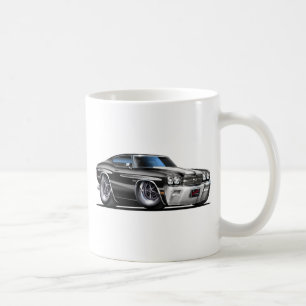 Taza De Café Coche Negro-Blanco 1970 de Chevelle