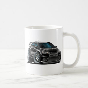 Taza De Café Coche negro de Mitsubishi Evo