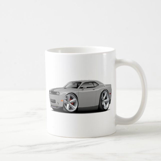 Taza De Café Coche Plata-Negro del desafiador SRT8 (Derecha)