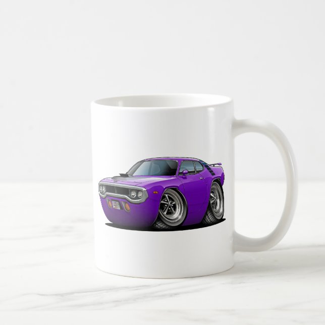 Taza De Café Coche Púrpura-Negro 1971-72 del Roadrunner (Derecha)