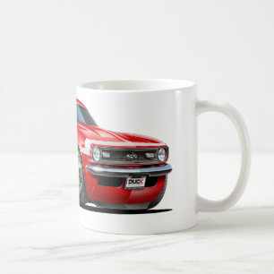 Taza De Café Coche Rojo-Blanco 1968 de Camaro