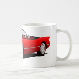Taza De Café coche rojo clásico