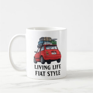 Taza De Café Coche rojo Fiat
