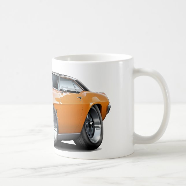 Taza De Café Coche superior Naranja-Negro 1969 de Firebird (Derecha)