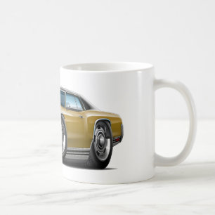Taza De Café Coche superior Oro-Negro 1971 de Monte Carlo