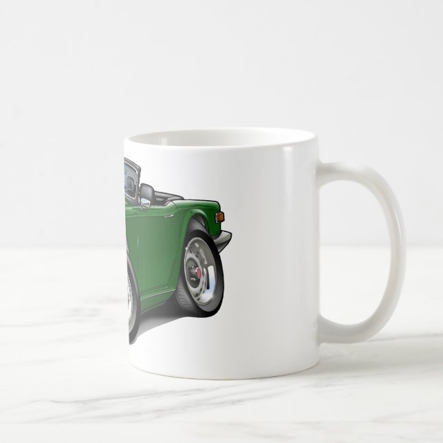 Taza De Café Coche verde de Triumph TR6 (Derecha)