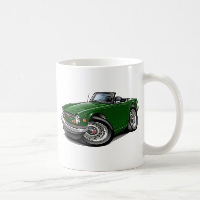 Taza De Café Coche verde de Triumph TR6 (Derecha)