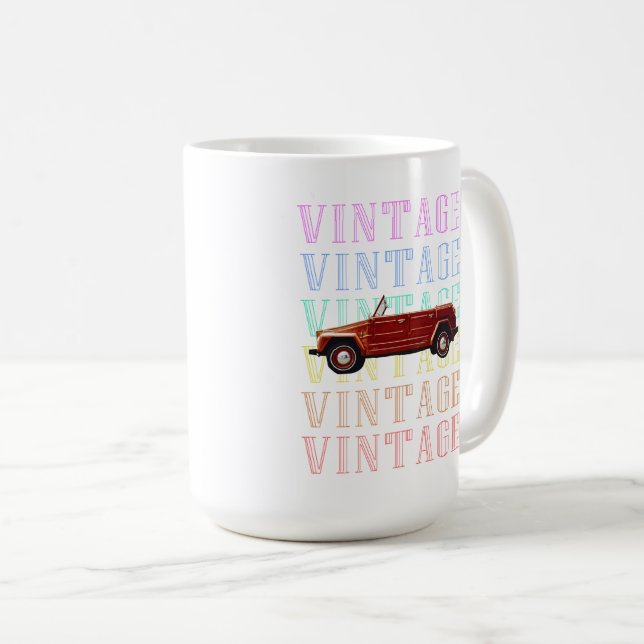 Taza De Café coche vintage (Anverso derecho)
