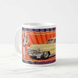 TAZA DE CAFÉ COCHE VINTAGE MCM Y DISEÑO
