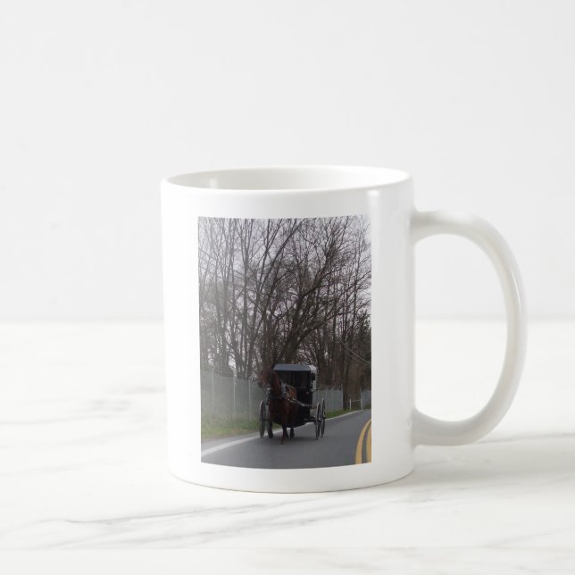Taza De Café Cochecillo de Amish (Derecha)