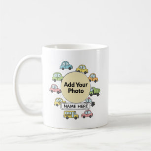 Taza De Café Coches Camiones Personalizados para Pequeños Condu