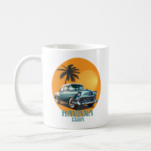 Taza De Café Coches clásicos de La Habana Cuba
