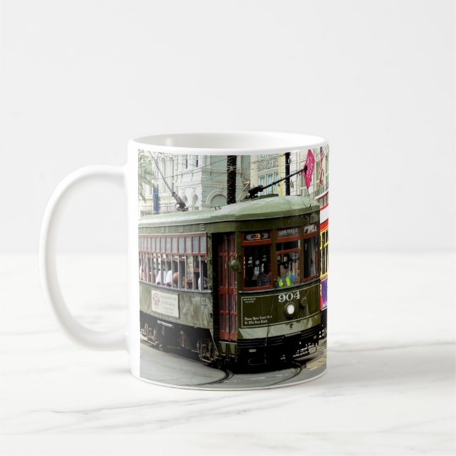 Taza De Café Coches de la calle de New Orleans (Izquierda)