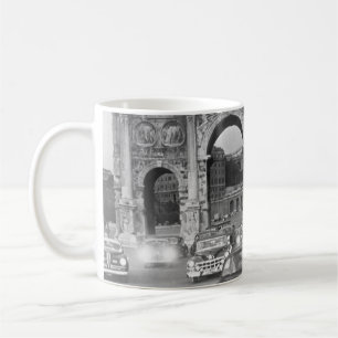 Taza De Café Coches y monumentos antiguos Roma Italia, capital