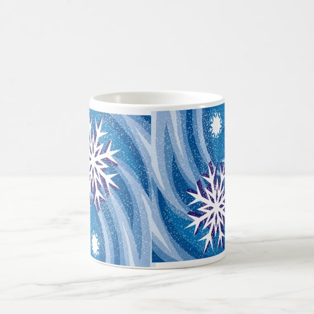 Taza De Café Cochitos de nieve en el viento - (Centro)