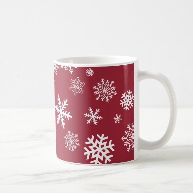 Taza De Café Cochitos de Nieve Personalizables (Derecha)