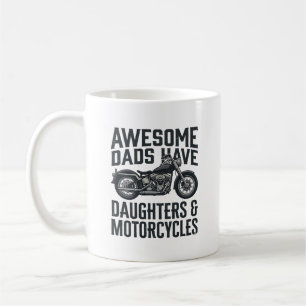 Taza De Café Cociente de hijas de papá de motocicleta vector vi