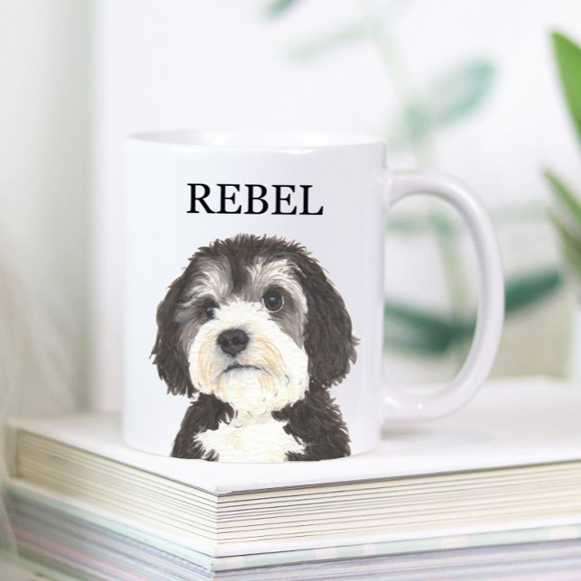 Taza De Café Cocina Bernedoodle personalizada (Subido por el creador)