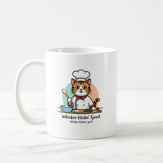 Taza De Café Cocina con gato - Chef Kitty (Izquierda)