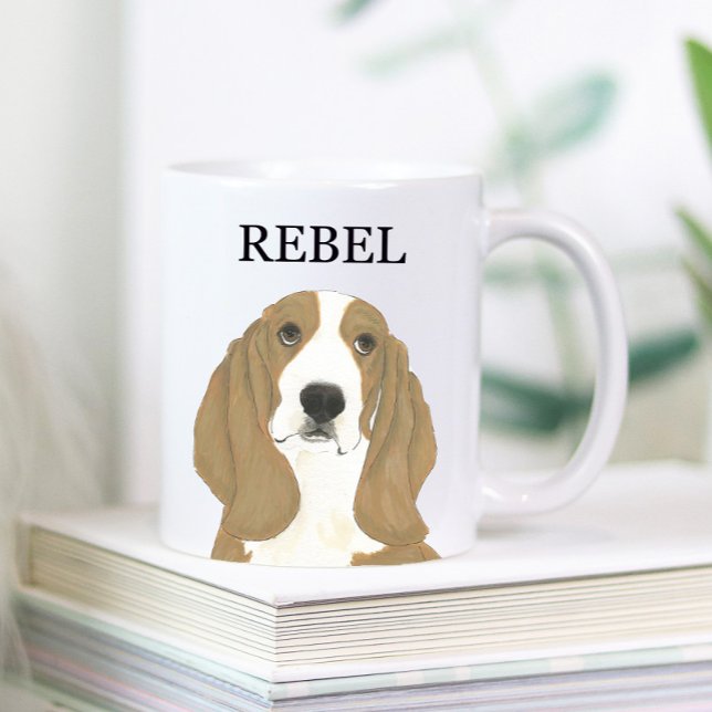 Taza De Café Cocina de Bebida Basset Hound personalizada (Subido por el creador)