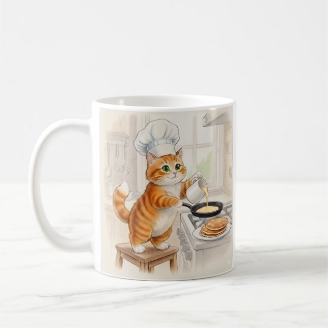 Taza De Café Cocina de gatito, Stickers (Izquierda)