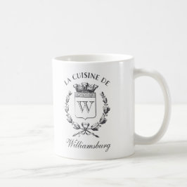 Taza De Café Cocina Escudo francesa de nombre personalizado