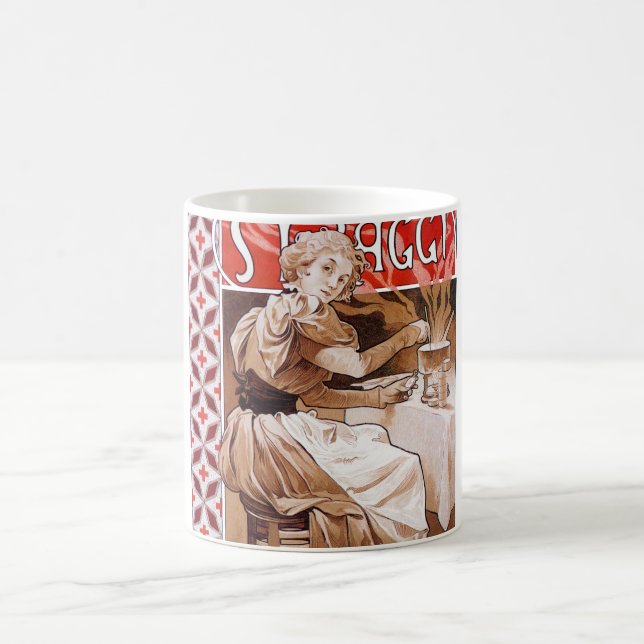 Taza De Café Cocina femenina, Alphonse Mucha (Centro)