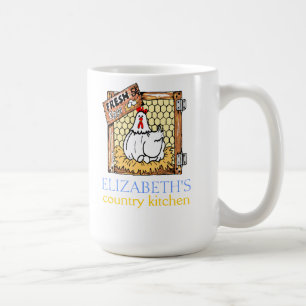 Taza De Café Cocina fresca del Huevo-País de la gallina