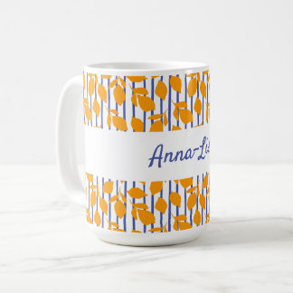 Taza De Café Cocina italiana moderna personalizada Lemons